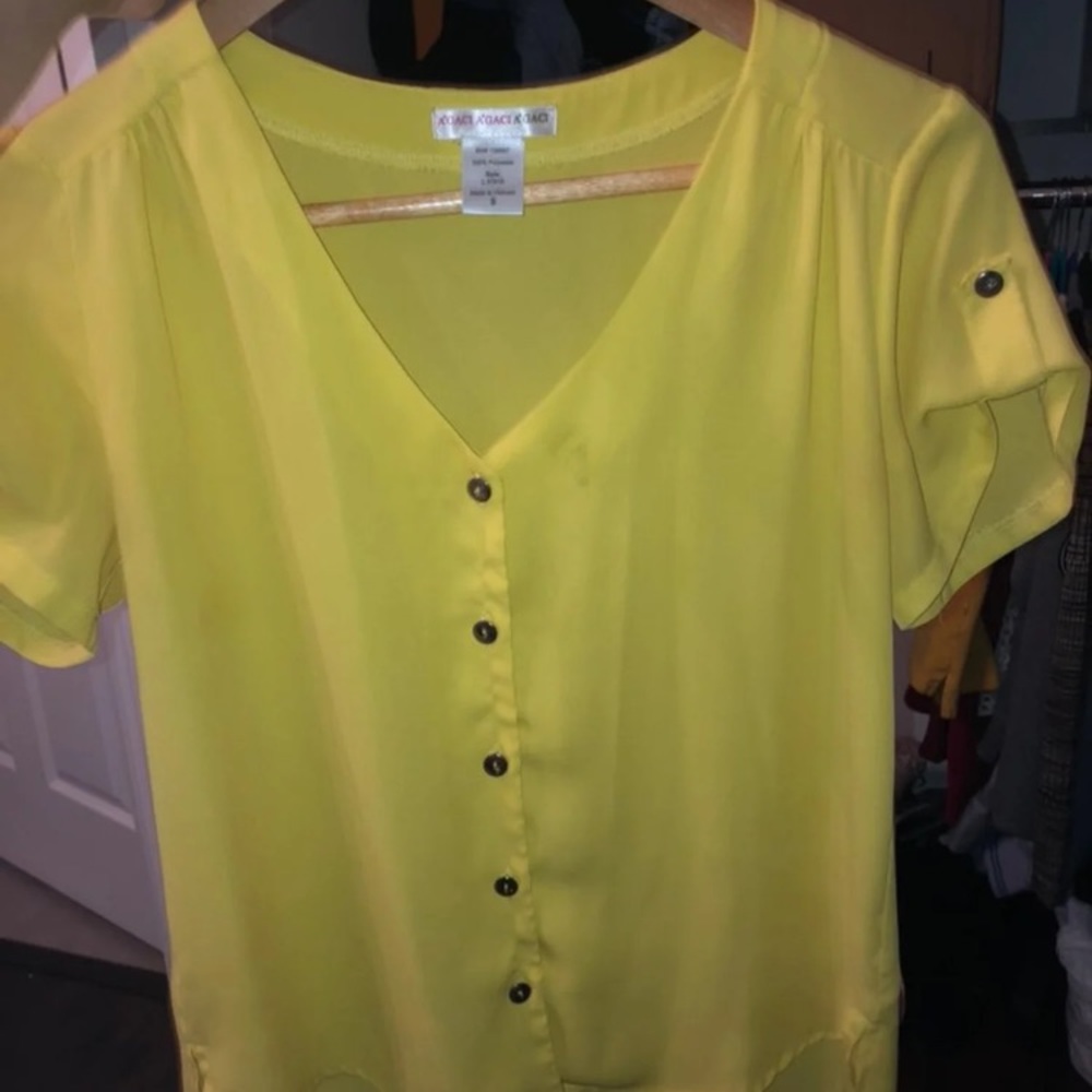 Yellow blouse